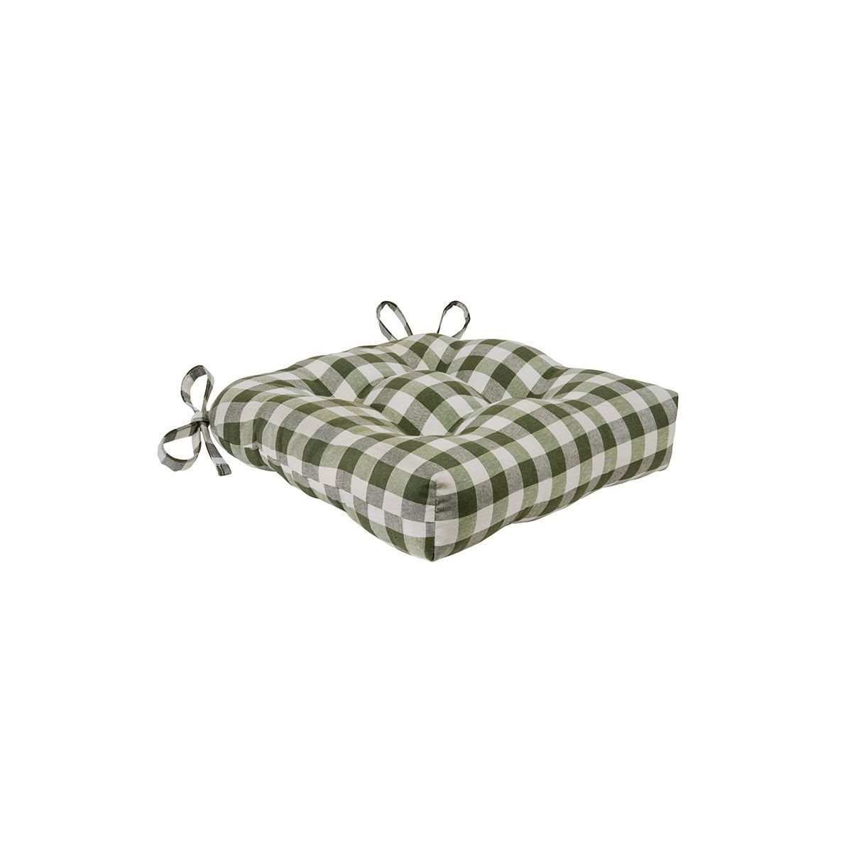 Kate Aurora Country Living Gingham Plaid Checkered Country Farmhouse Chair Cushion Pads - 1 Piece... | Target