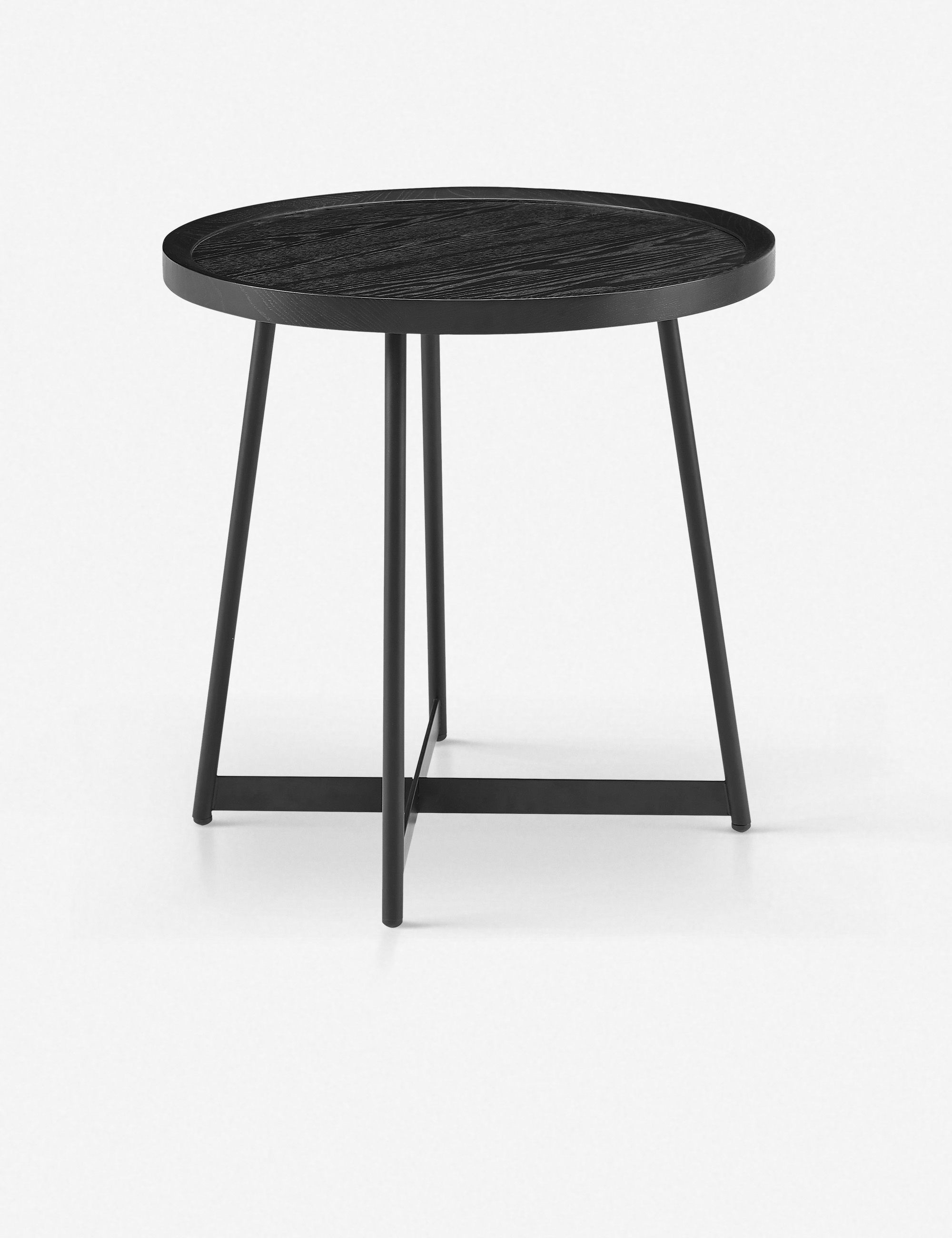 Gweneth Side Table, Black Ash | Lulu and Georgia 