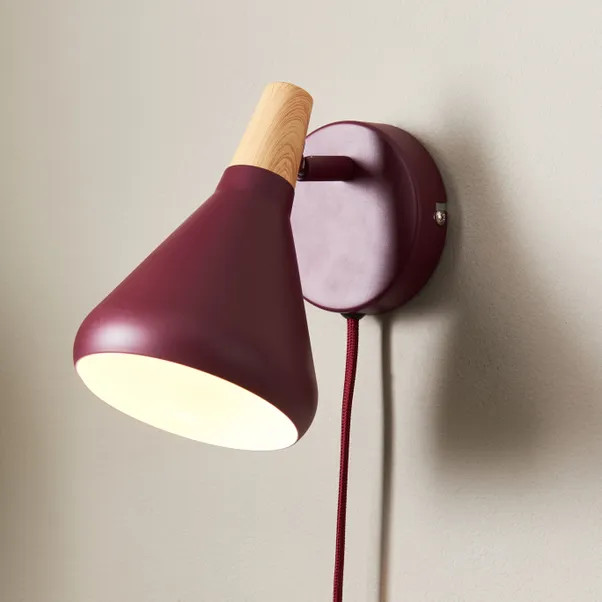 Wolston Plug In Wall Light | Dunelm