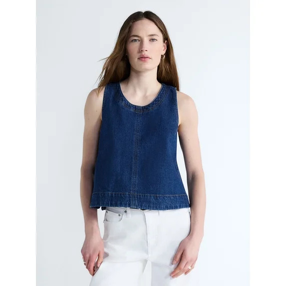 Free Assembly Women's Sleeveless Cropped Top, Sizes XS-XXL | Walmart (US)