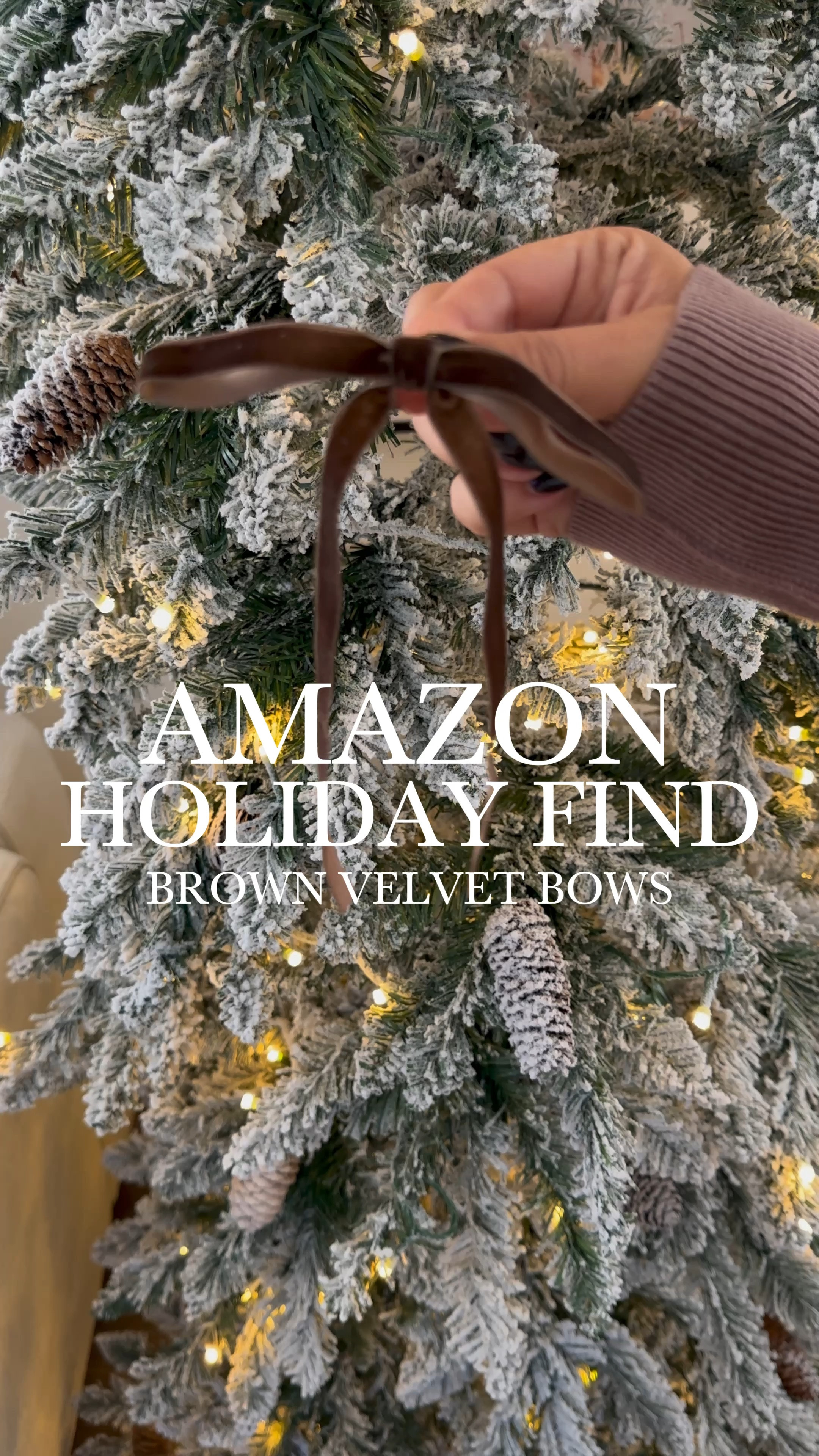 The cutest brown velvet bows for your Christmas tree! Holiday decor. Ornament. Earthy decor. Modern organic. Holiday find. Amazon holiday 

#LTKHome #LTKHoliday