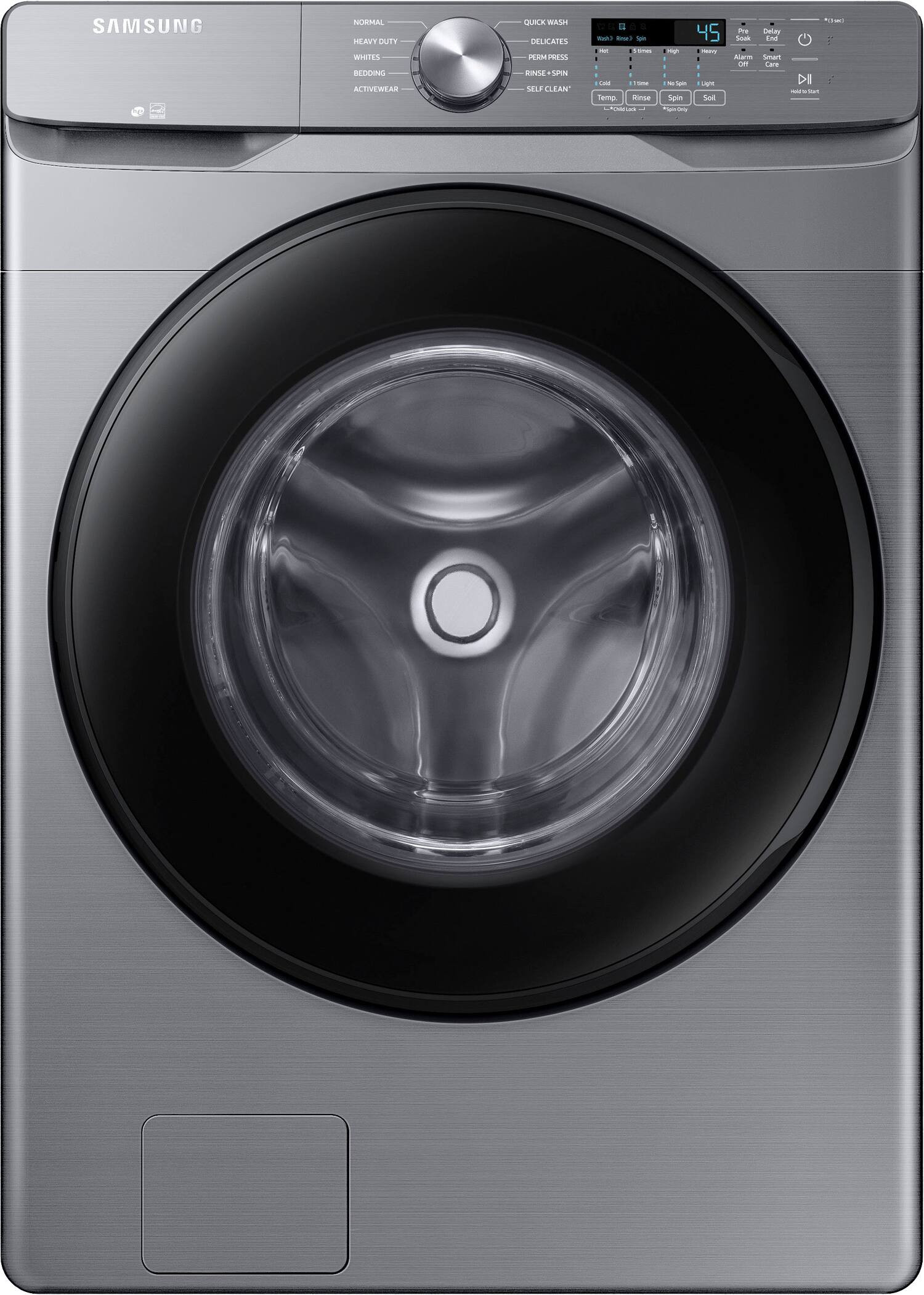 Samsung 4.5 cu. ft. Front Load Washer with Vibration Reduction Technology+ Platinum WF45T6000AP/U... | Best Buy U.S.