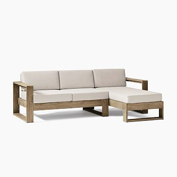 Portside Outdoor 2-Piece Chaise Sectional (92") | West Elm (US)