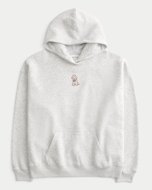 Oversized Puppy Graphic Hoodie | Hollister (US)