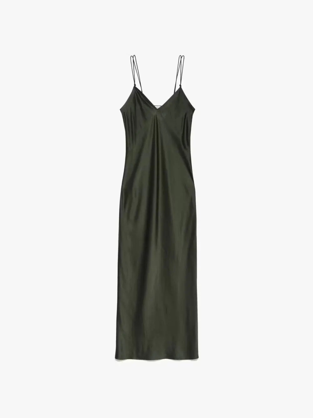 V-Neck Cami Dress  in  Surplus | Frame Denim