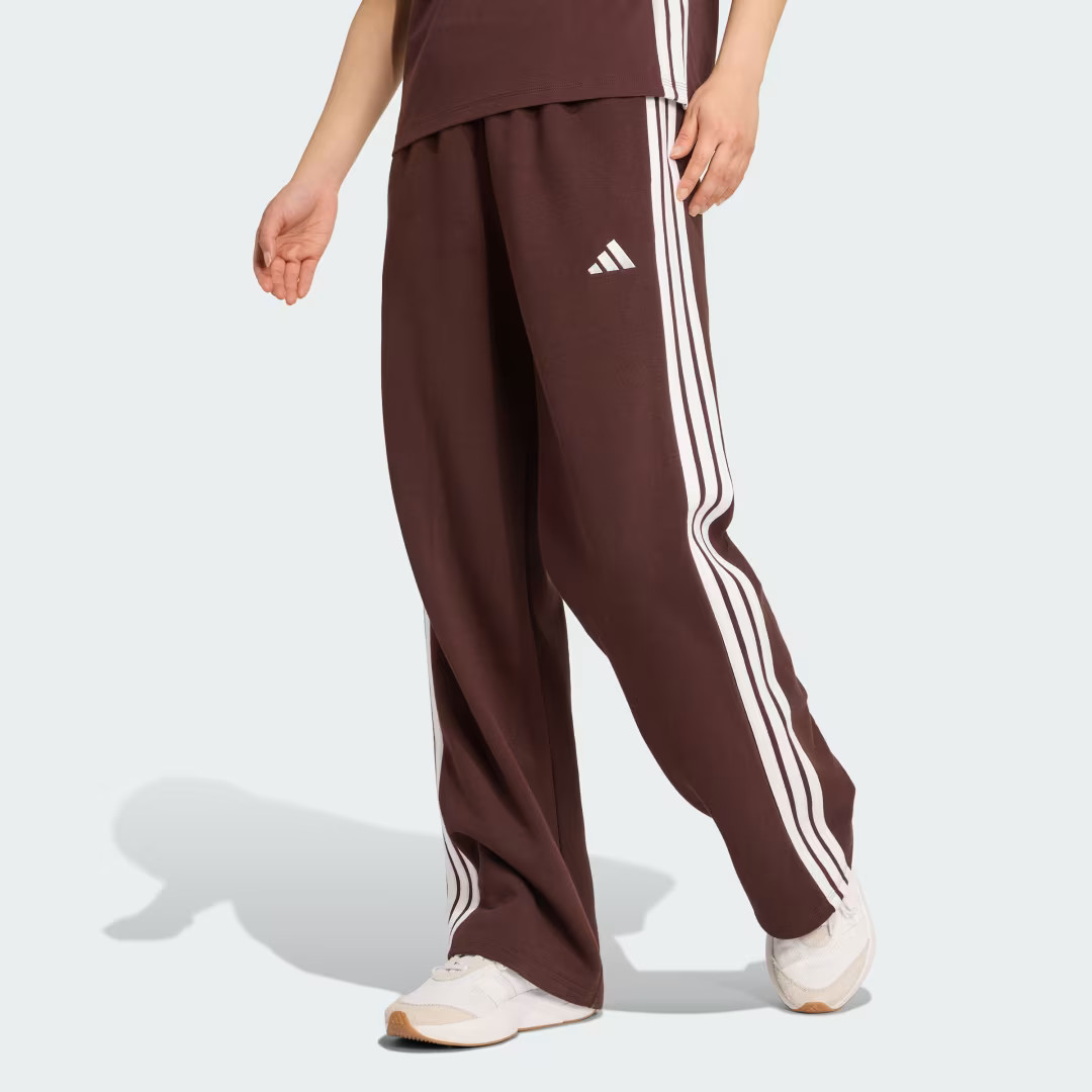 Essentials 3-Stripes Open-Hem Fleece Pants | adidas (US)