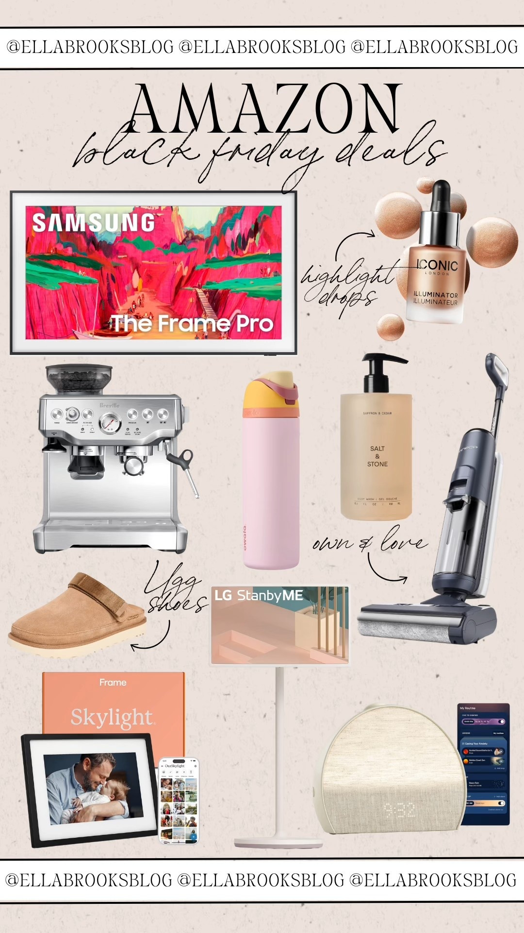 Amazon Black Friday deals!

Amazon home, frame tv, espresso machine, Ugg clogs, Amazon sale, Amazon beauty 

#LTKCyberWeek #LTKHome #LTKSaleAlert