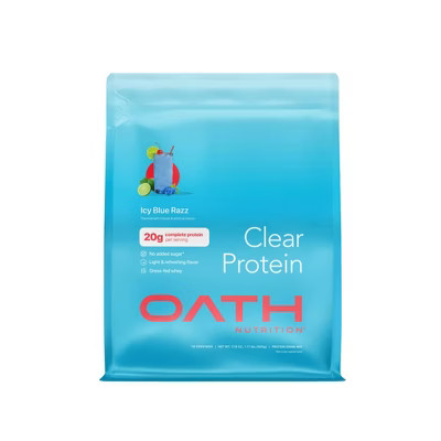 Oath Nutrition 18 Servings Clear Protein Powder - Icy Blue Raspberry | Target