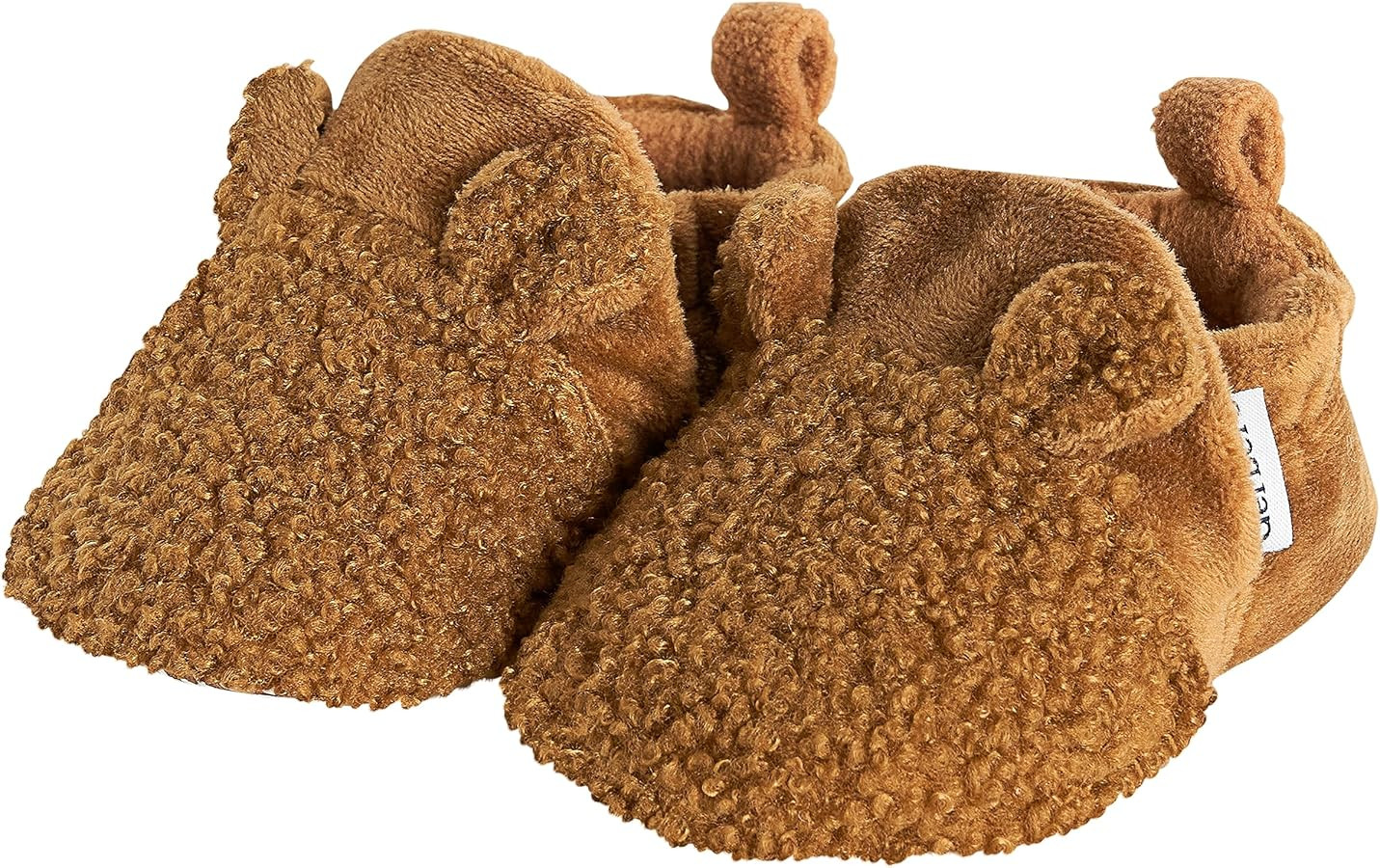 Gerber Baby Fleece Lined Non Skid Soft Slipper Booties with Ears | Amazon (US)