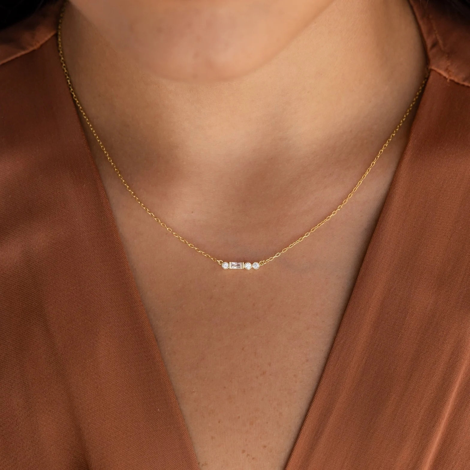 Initial Morse Code Necklace | Caitlyn Minimalist