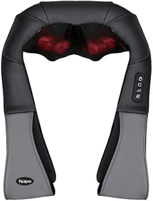 Naipo Neck and Shoulder Massager Deep Kneading Shiatsu Massager Adjustable Intensity with Heat | Amazon (CA)