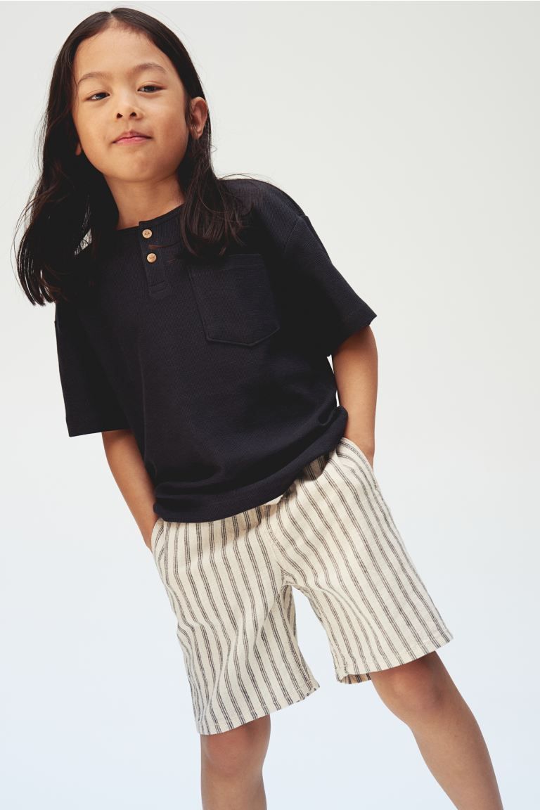 2-pack Linen-blend Shorts | H&M (US + CA)