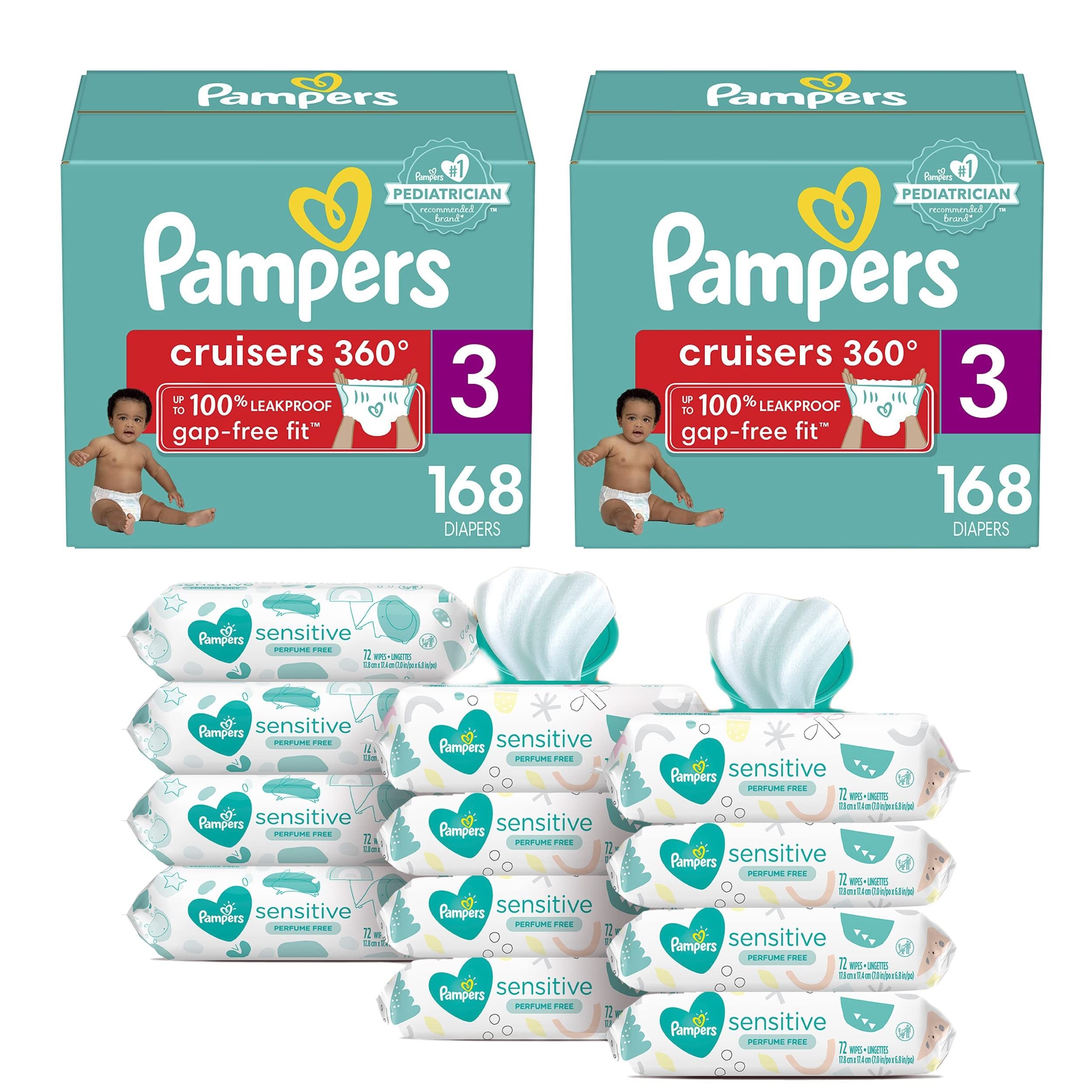 Amazon.com: Pampers Baby Diapers and Wipes (2 Month Supply) - Pull On Cruisers 360° Fit Diapers ... | Amazon (US)