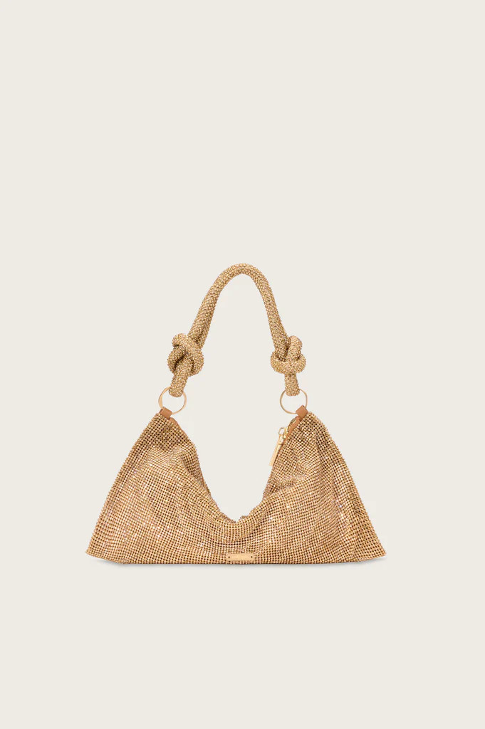 HERA NANO RHINESTONE SHOULDER BAG - CHAMPAGNE | Cult Gaia - US