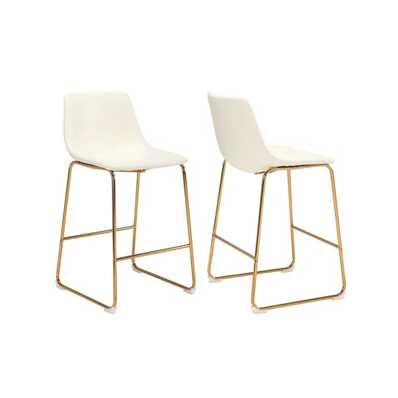 Iwinosa Nia Vegan Leather Bar & Counter Stool (Set of 2) | Wayfair North America