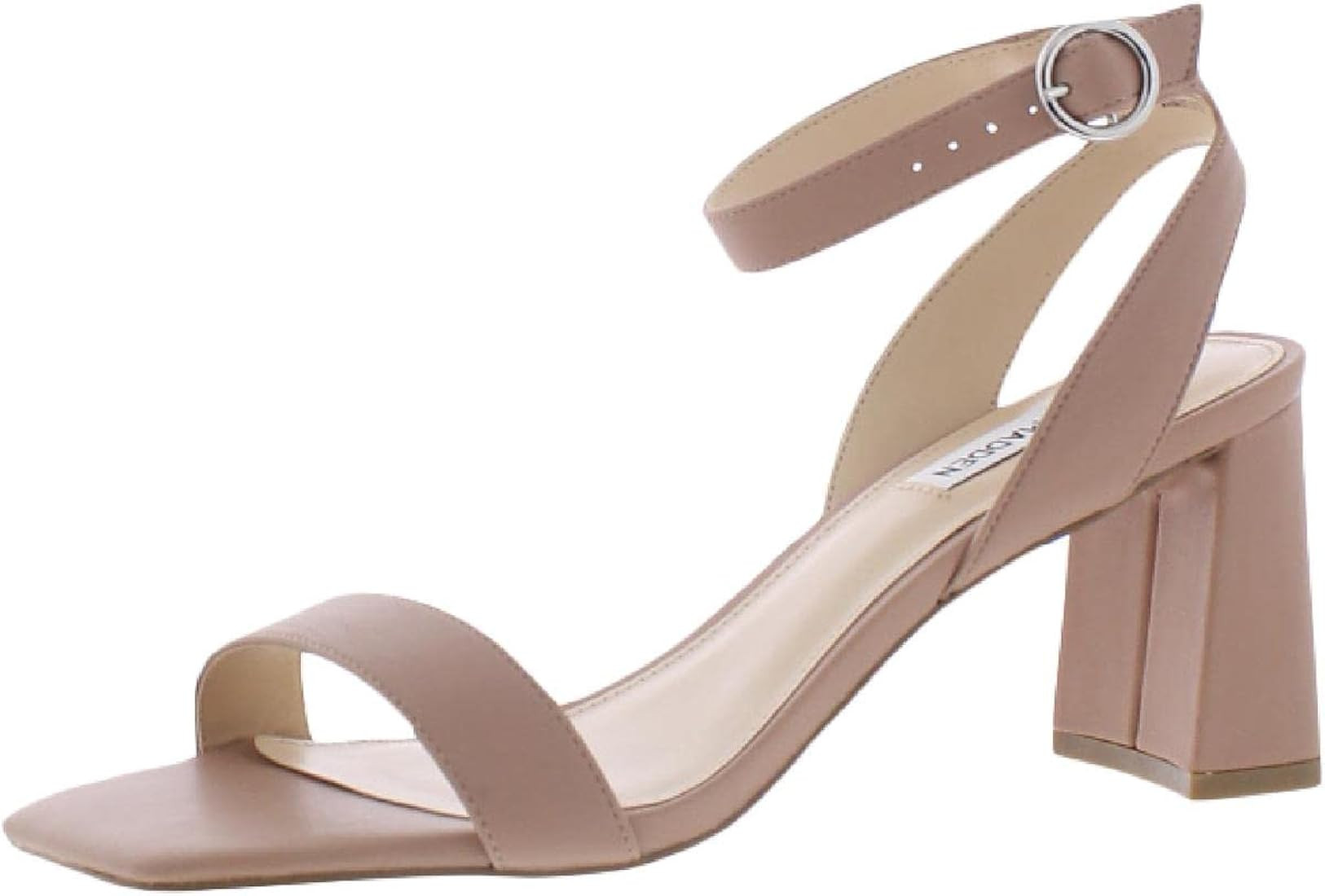 Steve Madden Gabi Nude Ankle Strap Open Toe Fashion Espadrille Wedge Sandal | Amazon (US)