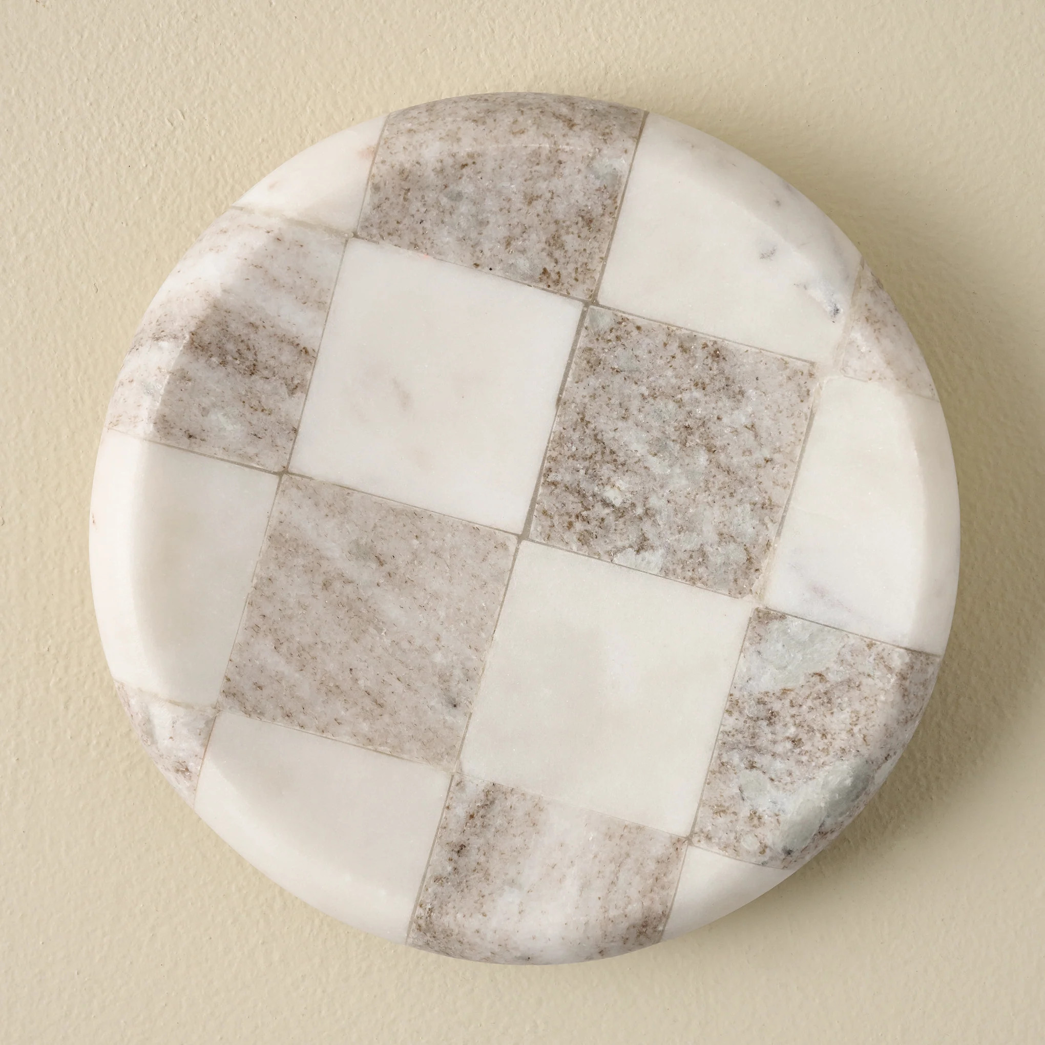 Everett Checkered Marble Trinket Tray | Magnolia