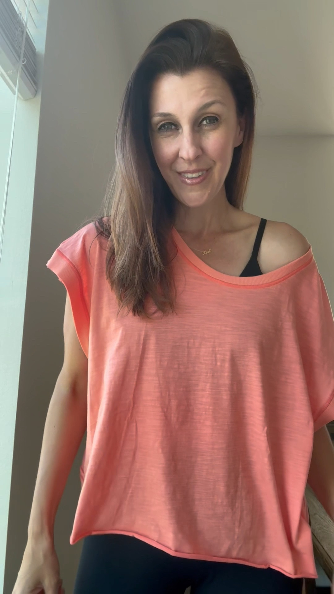 I love this top and bought it in 4 colors!!! Great for a casual look with denim or leggings! Perfect for running errands or working out too!!! Option to wear off the shoulder! Comes in a ton of colors and a designer look for less! 

#LTKOver40 #LTKWatchNow #LTKActive
