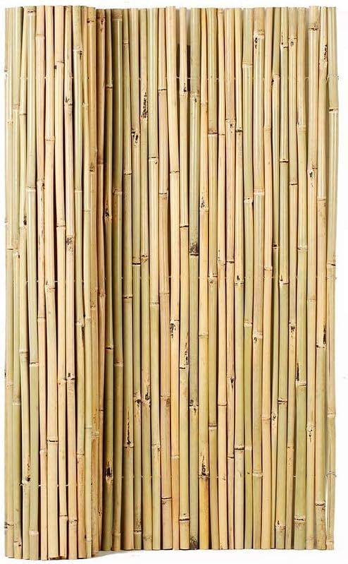 Mininfa Natural Rolled Bamboo Fence, Eco-Friendly Bamboo Fencing, 0.7 in D x 4 feet High x 6 feet... | Amazon (US)