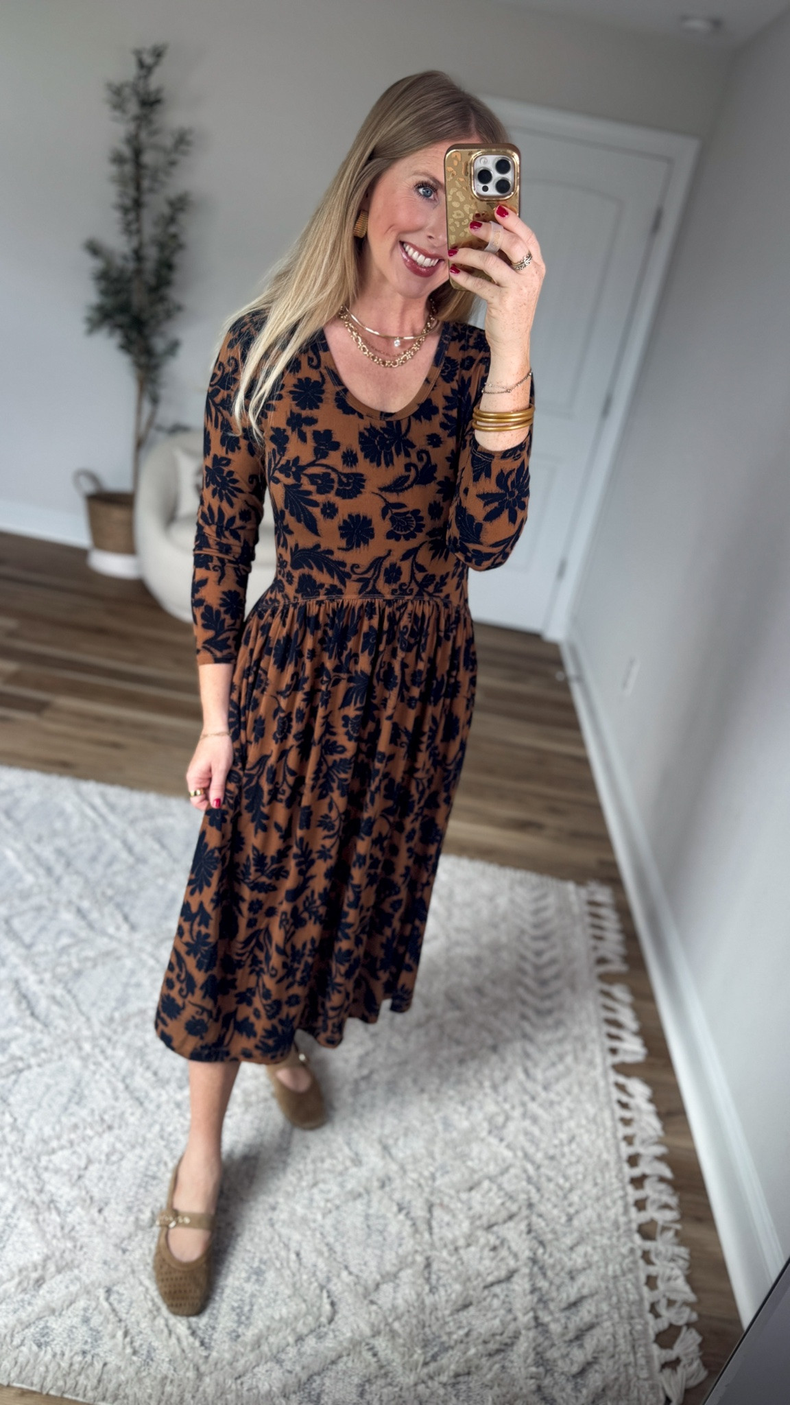 Weekend Walmart Wins try-on
Long sleeve slinky midi dress- small

#LTKootd