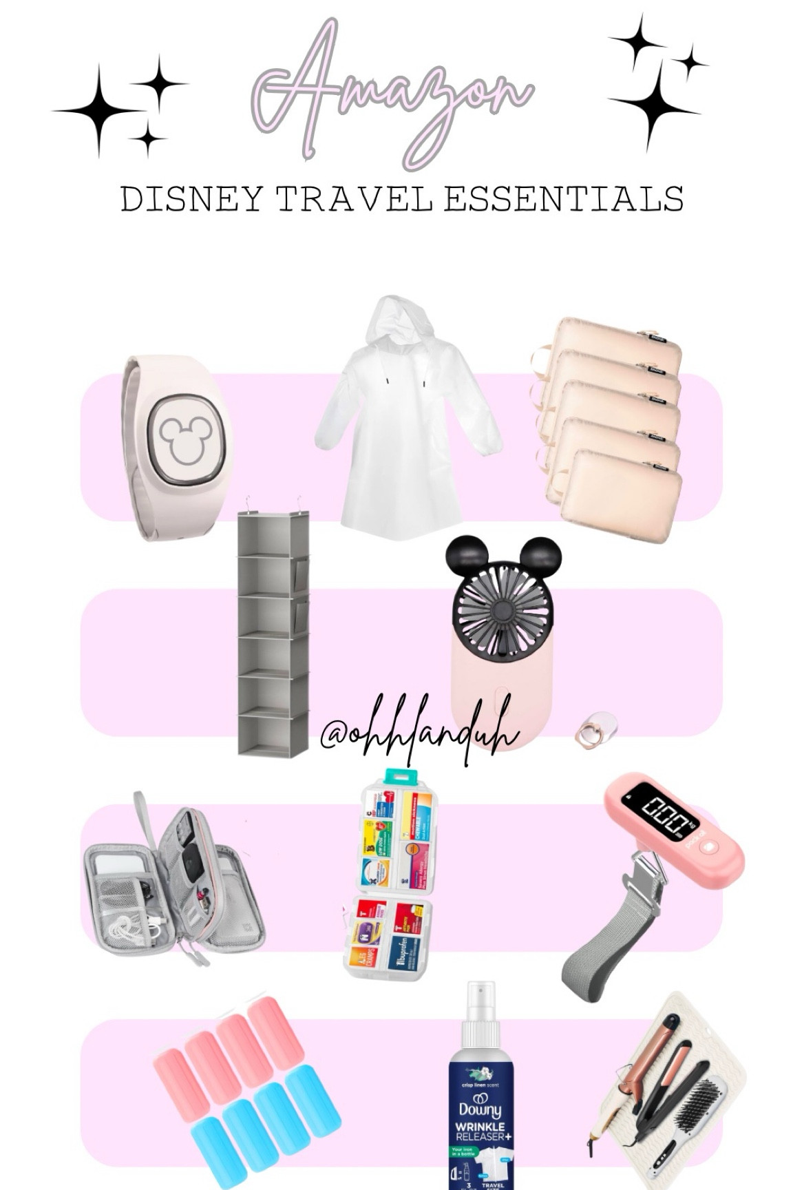 Disney Travel Essentials 


Disney travel essentials that make sense in 2025!

Most of these do not break the bank and are found on Amazon.

Amazon disney travel essentials to make your Disney trip easier for you and your family. 

The magic bands make sense if you plan to do 2 trips within the next few years. They help when booking disney rides or holding your card information.

Raincoats because Florida there’s always a looming scattered shower.

Packing compression cubes are a game changer and make all the difference! 

Mickey fan because why not right?

Cable organization because between chargers for everyone’s phone or magic bands we don’t need to be overwhelmed.

Pill organizer with labels make things easier for the trip coordinator 😭

Lastly a luggage scale to avoid baggage fees! 🤝

I hope this helps you during your next Disney trip!

-Olanda

#travelessentials #disneytrip 