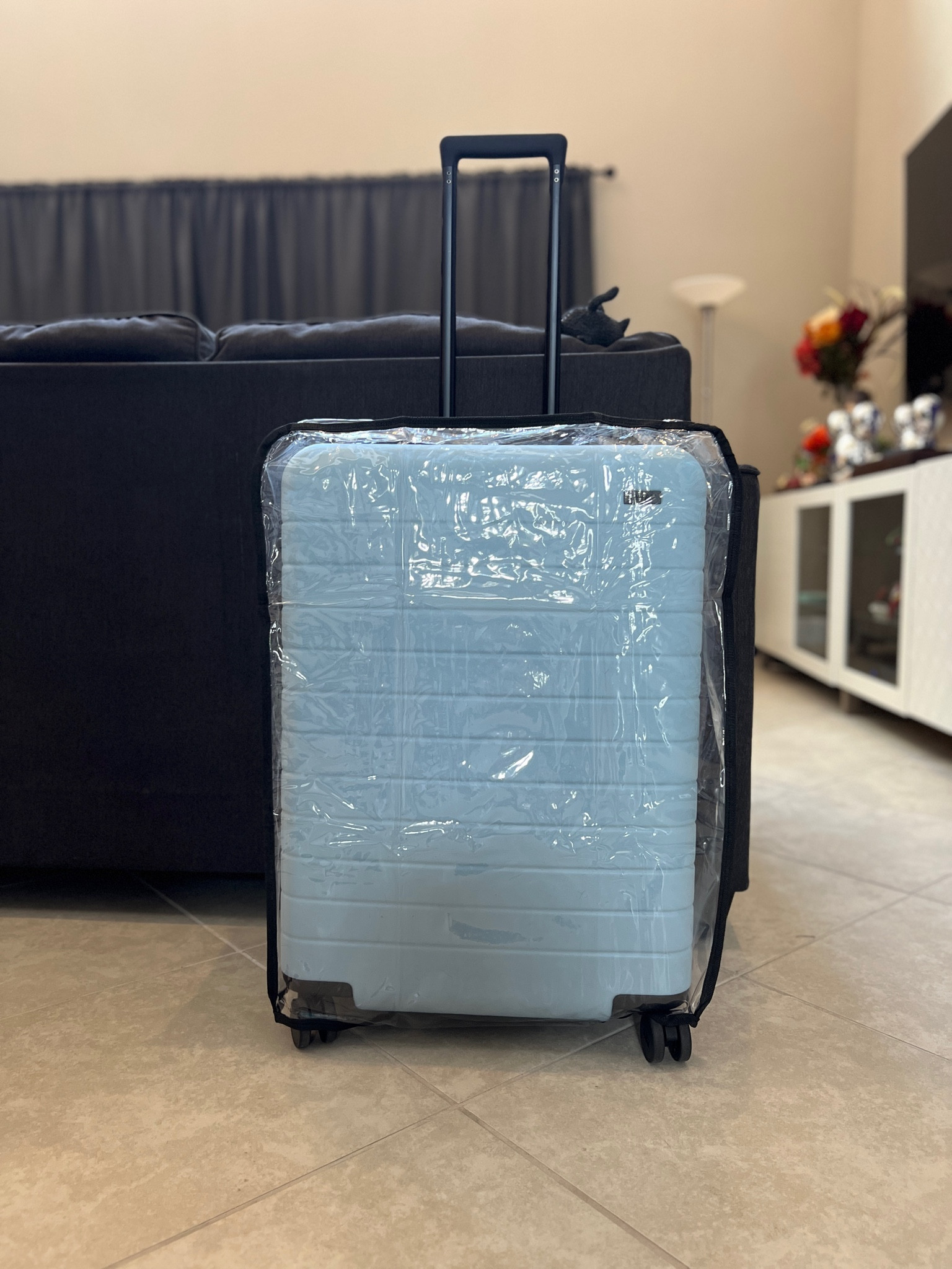 Luggage is ready for the plane with a cover!

#LTKFind #LTKtravel #LTKfamily