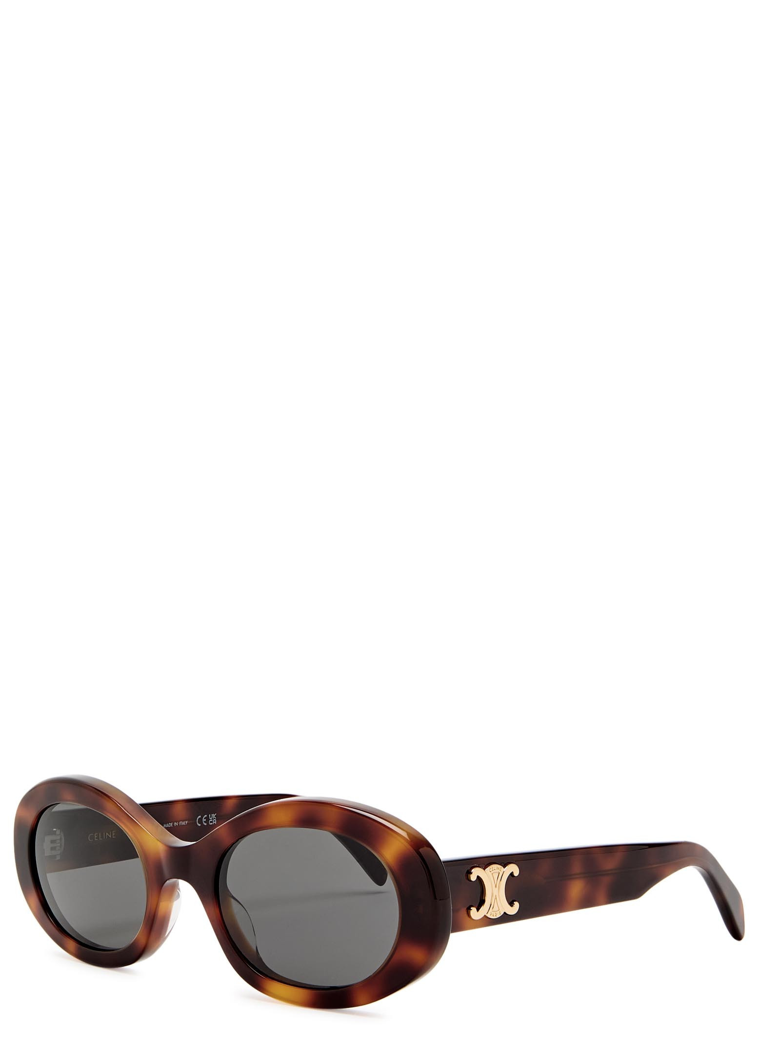 Triomphe oval-frame sunglasses | Harvey Nichols