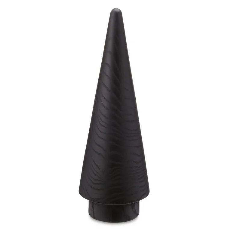 Holiday Time Christmas Black Tree, Size: 5" X 5" X 13.7", Material: wax wood 100%. | Walmart (US)