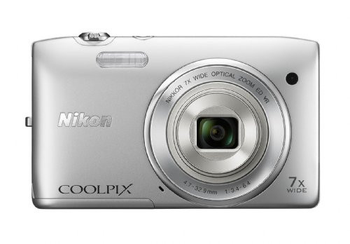 Nikon COOLPIX S3500 20.1 MP Digital Camera with 7x Zoom (Silver) (OLD MODEL) | Amazon (US)