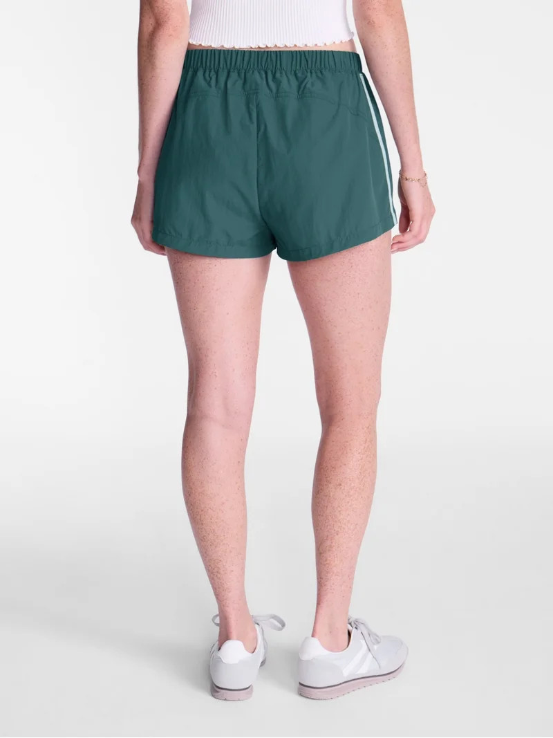 No Boundaries Nylon Track Shorts, 2'' Inseam, Women's XXS-XXL | Walmart (US)