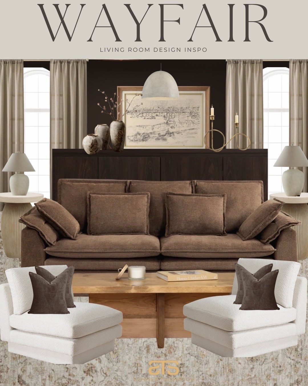 Cozy, neutral, and effortlessly chic — this living room design brings together rich earthy tones with soft textures for the ultimate inviting space. Perfect for lounging or hosting, these Wayfair finds will have your home feeling stylish and serene. 🤎

#WayfairLivingRoom
#LivingRoomInspo
#NeutralHomeDecor
#ModernCozyStyle
#WayfairFinds
#HomeStylingTips
#InteriorDesignGoals
#NeutralInteriors
#CozyLivingRoomIdeas
#HomeDecorInspiration


#LTKHome #LTKFindsUnder100 #LTKFindsUnder50