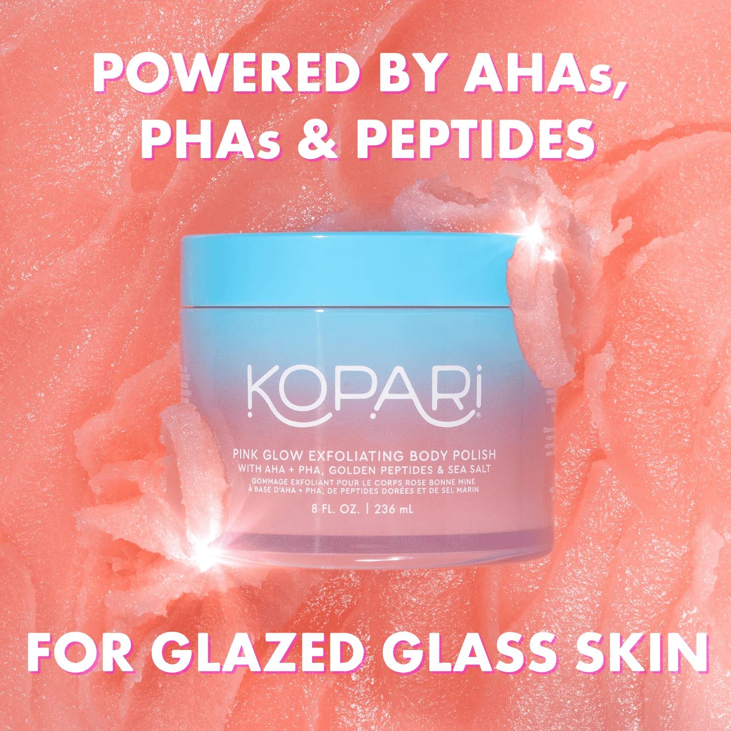 Pink Glow Exfoliating Body Polish | Kopari