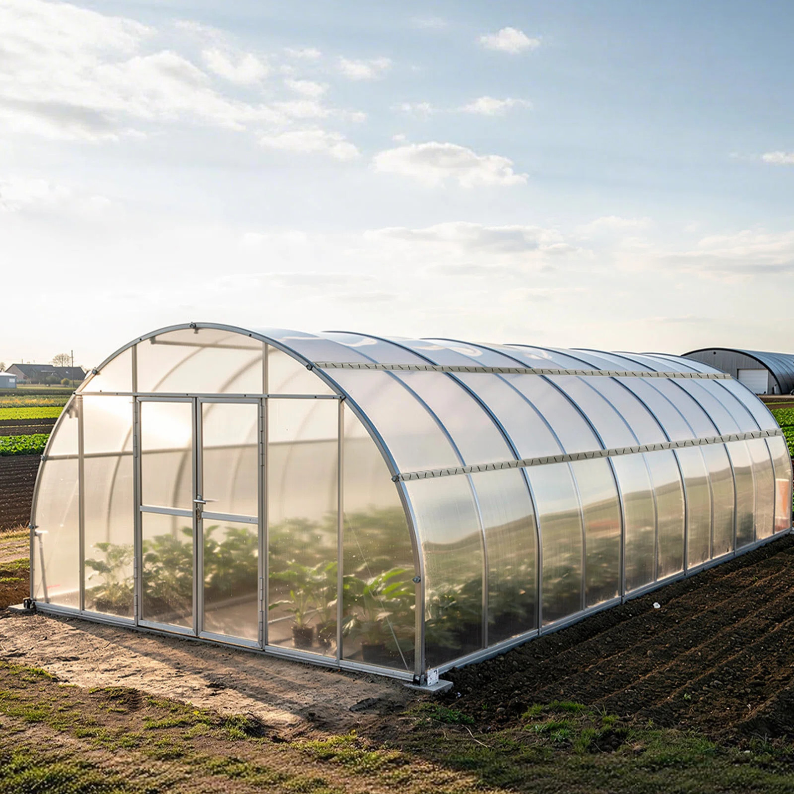 Greenhouse Spring Wire and Lock Channel, 6.56 ft PVC-Coated Wiggle Wire & Aluminum Alloy Channel ... | Wayfair North America