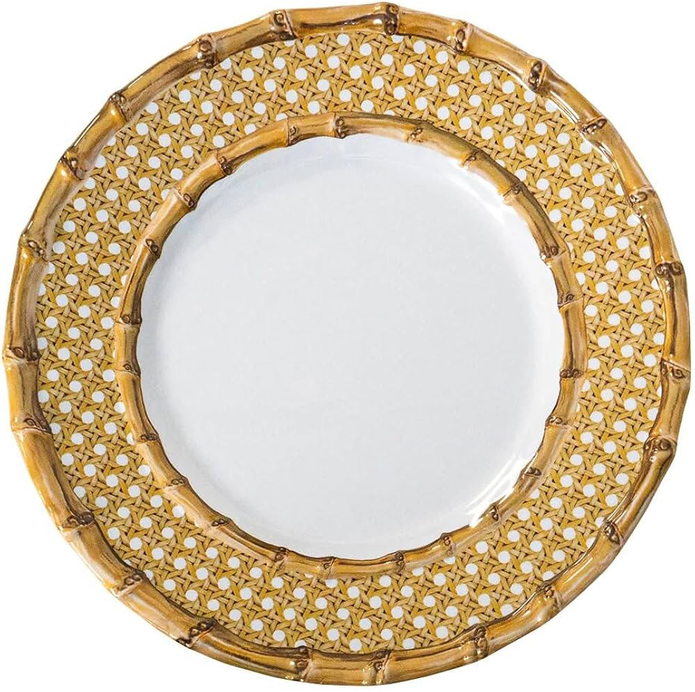 Juliska Bamboo Caning Melamine Salad Plate | Amazon (US)