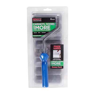 WHIZZ 4-in Cabinets, Doors, and More Flocked Foam Mini Paint Roller | Lowe's