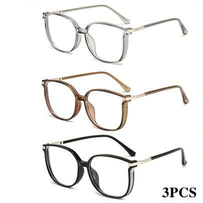 3pcs Starry Sky Fashion Anti-Blue Light Reading Glasses, Versatile Youthful Design For Computer Reading Gaming TV Phones Accessories For Women Glasses | SHEIN