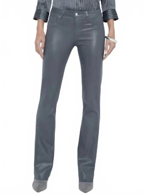 Sneeki Low Rise Sneaker Straight Jeans In Dark Shadow Coated | Shop Simon