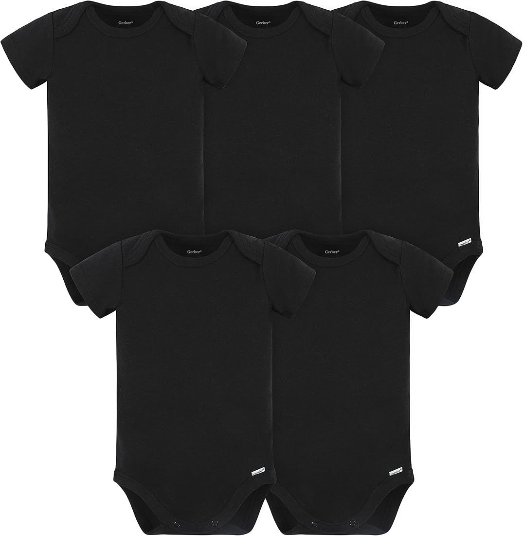 Gerber Unisex-Baby 5 Pack Onesies Multi-packs Bundle Interlock 180 Gsm | Amazon (US)