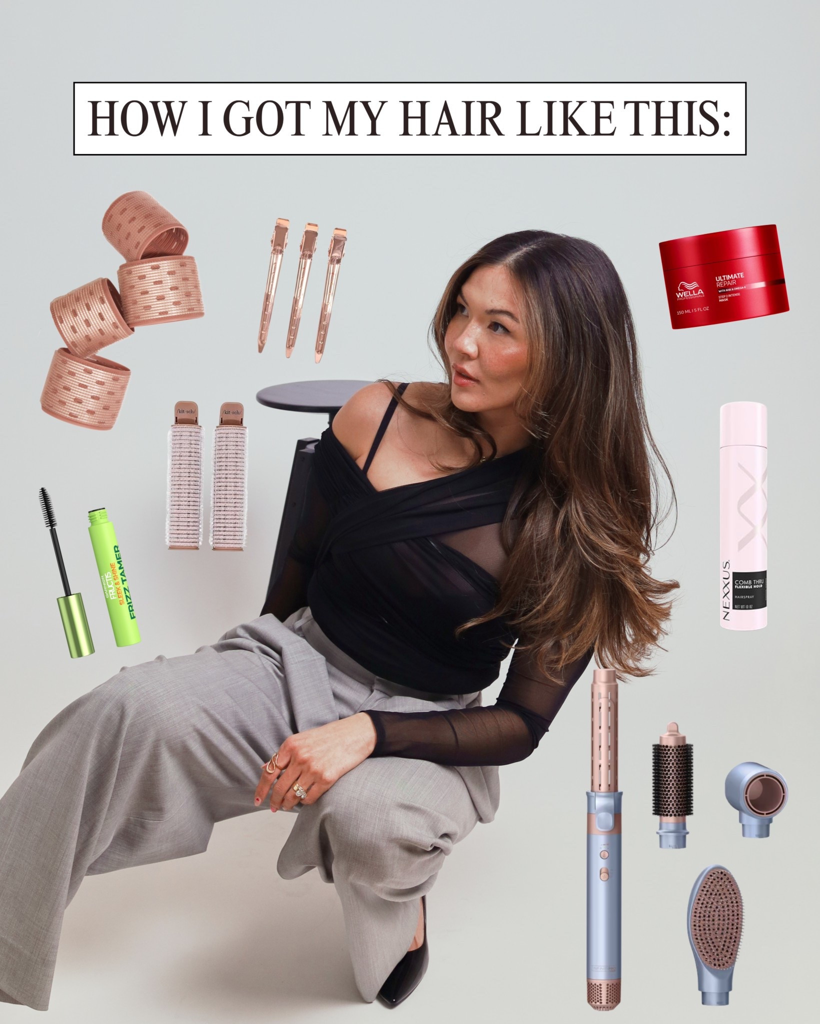 All my hair care essentials to achieve this blowout look 🫶🏼