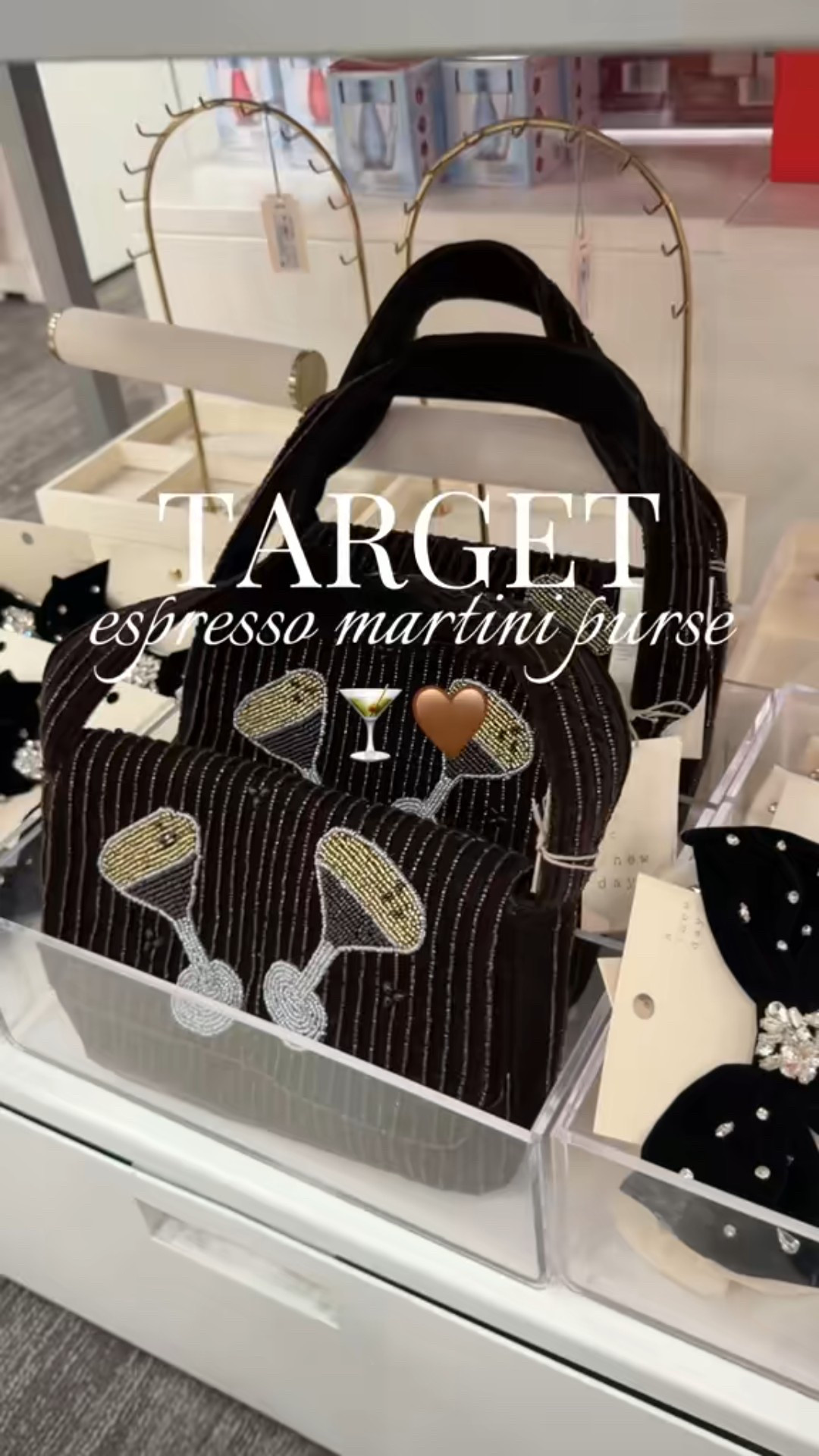 Obsessed with this espresso martini purse — the perfect holiday bag, girls night accessory, and going out outfit staple. This cocktail-inspired handbag is so cute for date night, New Year’s Eve outfits, holiday parties, and winter style inspo. Linking this novelty bag, statement purse, and all my trending accessories on LTK for easy shopping.
Find it under my party outfit ideas, evening bags, and holiday fashion collections. 🍸👜

#LTKgrwm #LTKootd #LTKHoliday