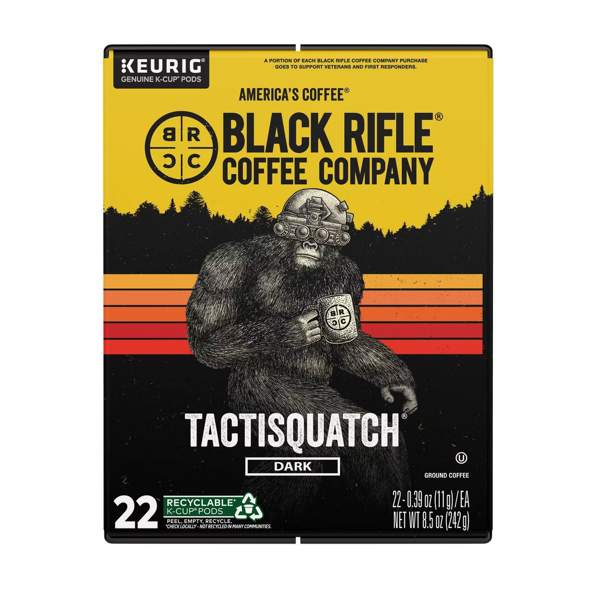 Black Rifle Coffee Company Tactisquatch Dark Roast Coffee Pods - 22ct | Target