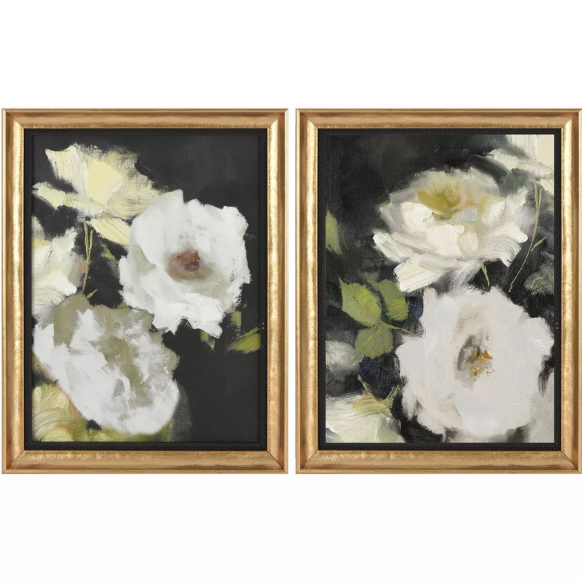 Romantic White Floral Canvas Wall Art 2-piece Set | Kohl's