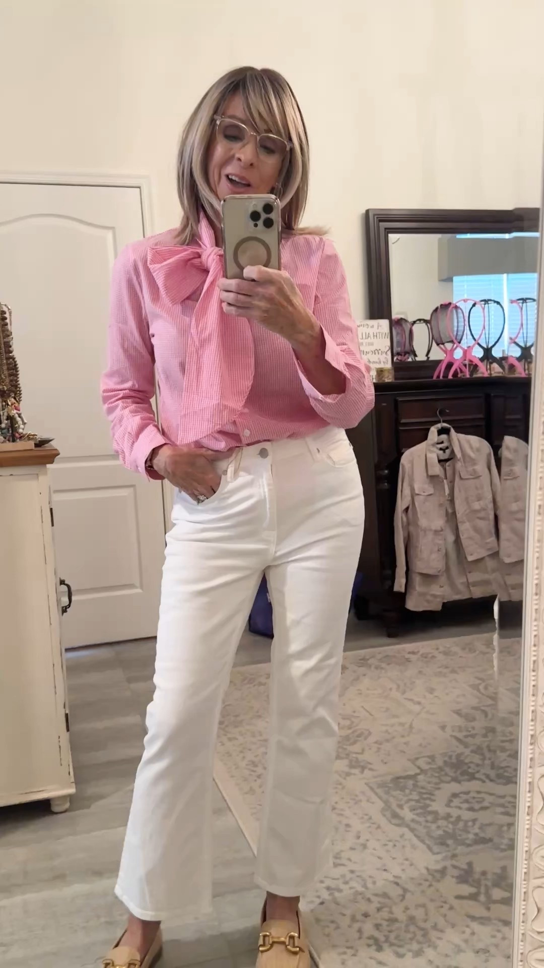 Channeling spring in my Walmart loafers and Quince white denim. 
The denim comes in 3 different inseam lengths.

#LTKOver40 #LTKstorytime #LTKootd