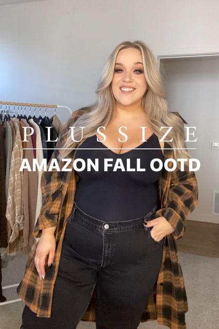 plus size fall ootd from Amazon 🤎🖤

Wearing the viral Amazon skims dupe bodysuit shapewear! Plaid shacket is also from Amazon. 

I own the shapewear in a 2/3x and 4/5x- both fit well, the 2/3x is tighter and gives more hold. 4/5x is a more relaxed fit for me. 

Jeans are Abercrombie size 20 short. 

——————————————————

plus size, plus size outfit, plus size fashion, curvy style, curvy fashion, size 20, size 18, size 16, size 3x size 2x size 4x, casual, Ootd, outfit of the day, date night, date night outfit, lingerie, date night lingerie, fall outfit, fall style, casual date night, casual fall outfit, shacket, plaid, neutral, casual chic, every day Ootd, fashion Plus Size Winter Outfit 30 days of Plus Size Outfits day 24 wearing Forever 21, dress and winter style, Sheertex, combat boots, size 18, size 20, joggers and sweater casual style Casual date night outfit, dinner outfit, ootd. Lingerie, plus size lingerie, lace bodysuit, fall, fall outfit, fall style, 

#LTKSeasonal #LTKmidsize #LTKplussize