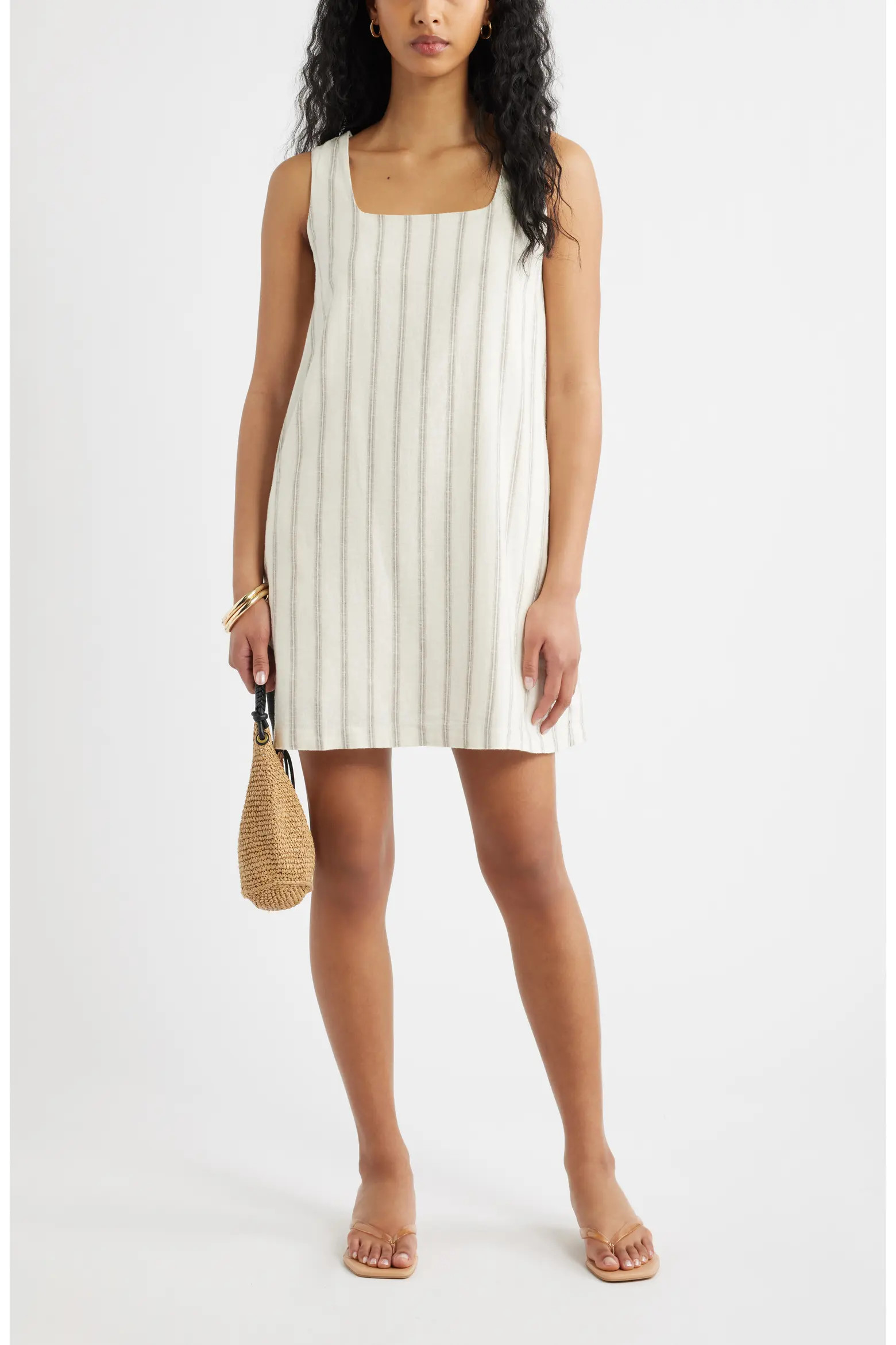 Linen Blend Shift Dress (Women) | Nordstrom | Nordstrom