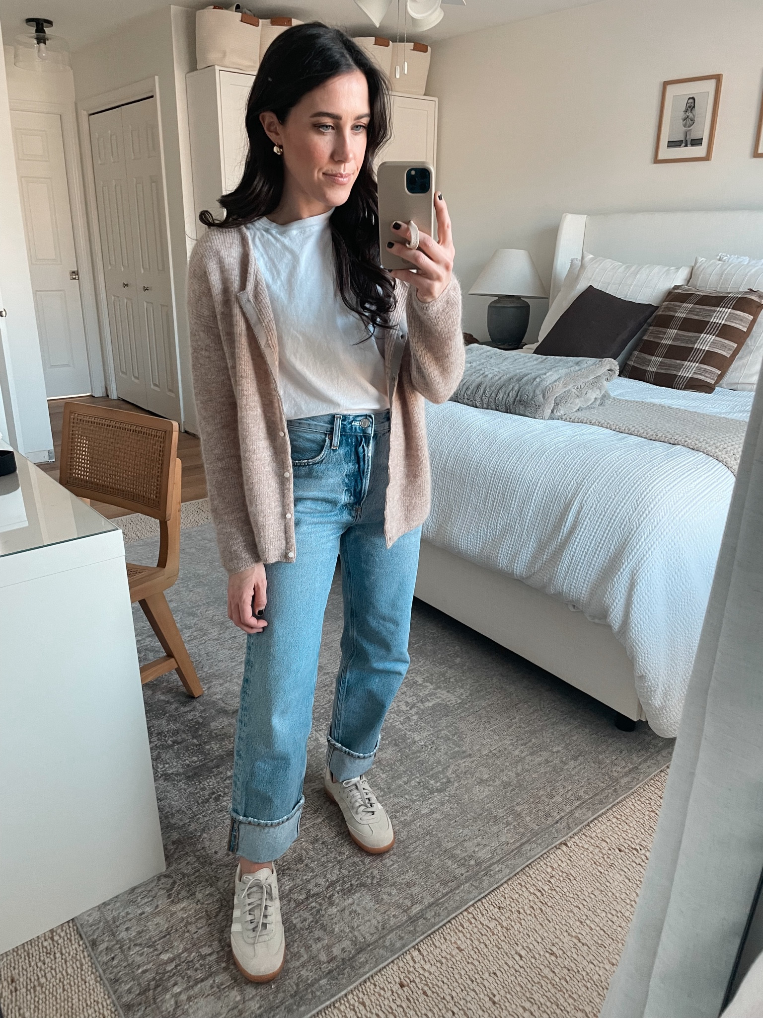 2.1.24
Sezane cardi small
Jeans 24 (size down)
Sneakers 8 (size down)

#LTKSeasonal #LTKfindsunder100 #LTKstyletip