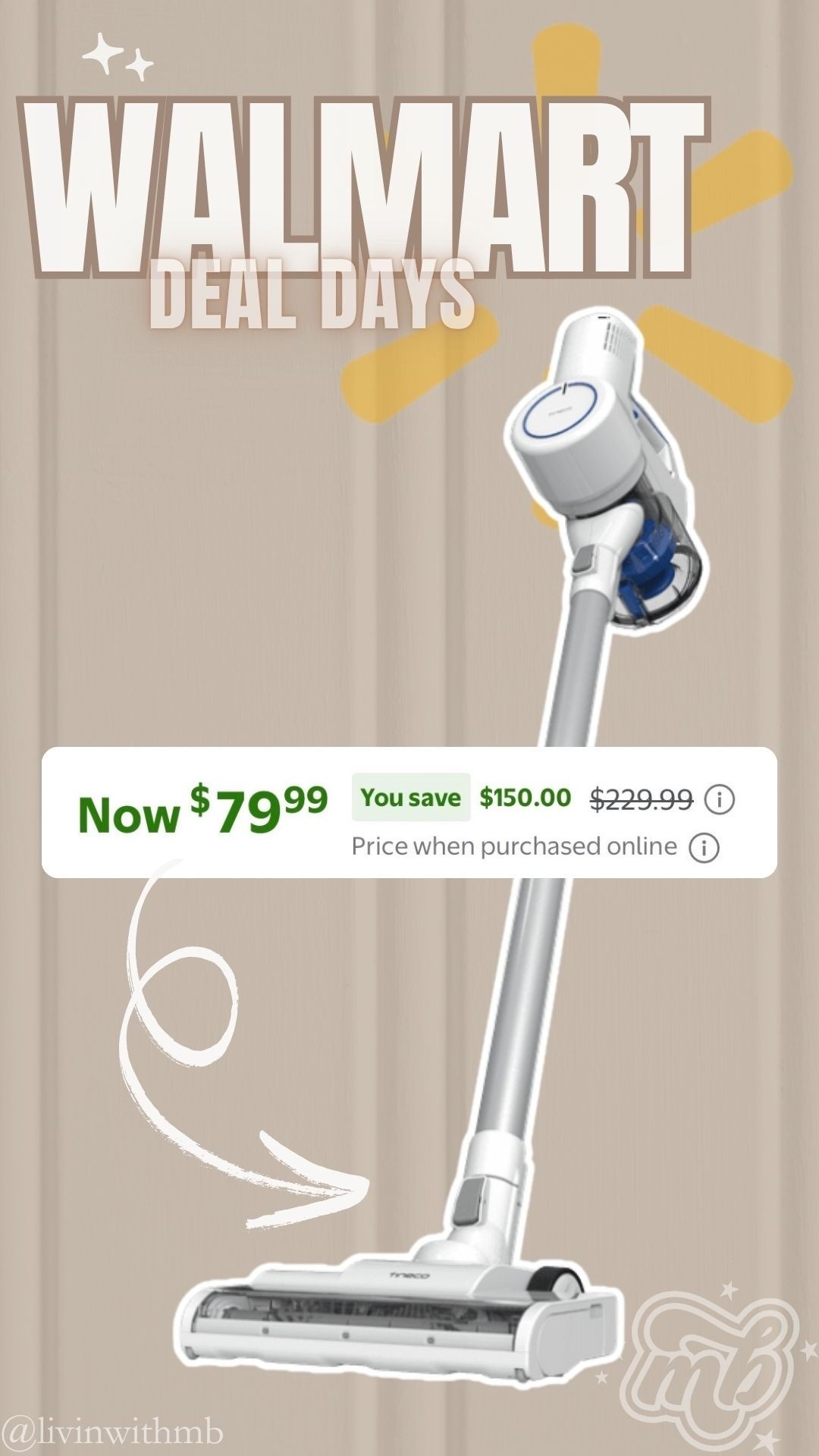 The super popular Tineco cordless vacuum is on sale for $79 at Walmart Deal Days! 🙌🏼

#LTKHome #LTKSaleAlert