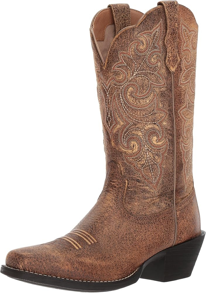 Ariat Women's Round Up Square Toe Western Cowboy Boot | Amazon (US)