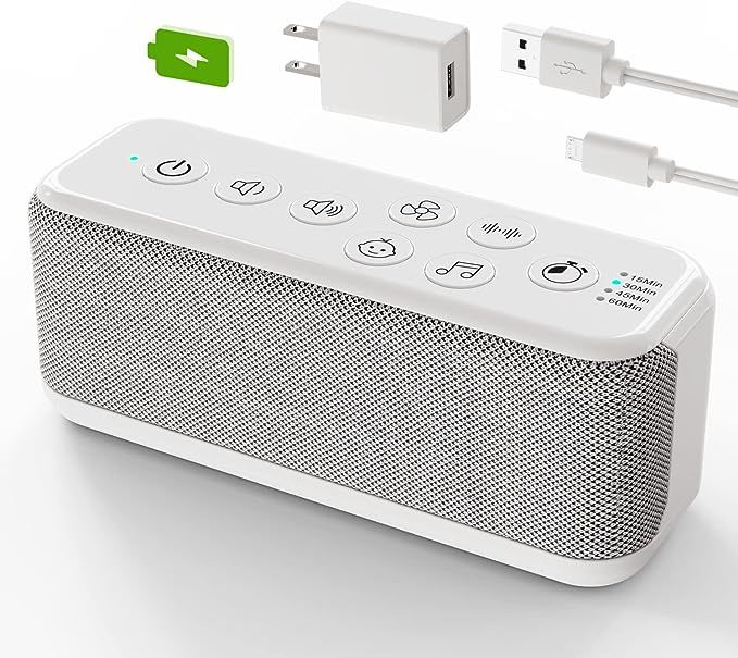 Sound Machine for Adults , USB Rechargeable White Noise Machine for Office Privacy & Noise Cancel... | Amazon (US)