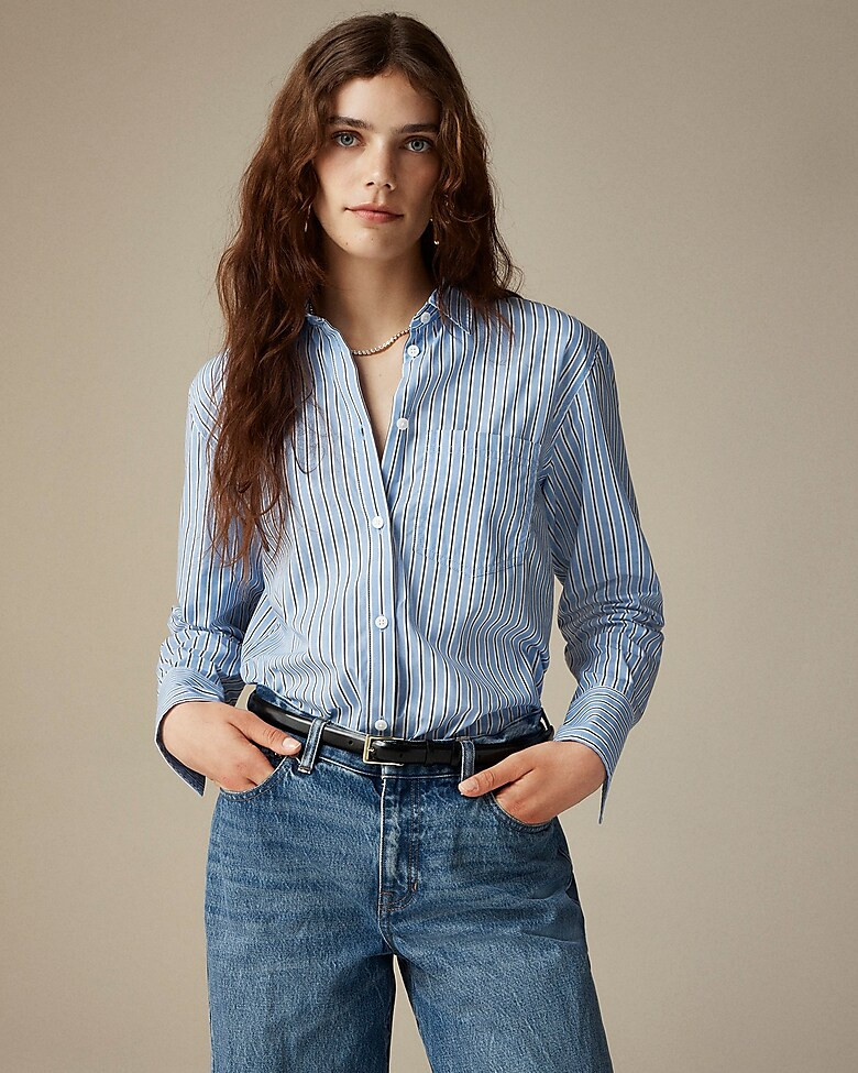 Garçon shirt in striped cotton poplin | J. Crew US
